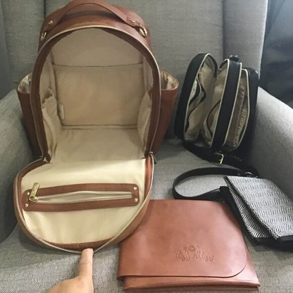 Itzy Ritzy Mini Diaper Bag + Double Take Crossbody + Packing Cube lot - Picture 2 of 8